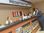 Registration was easy and the staff was always smiling.