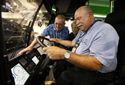 Sitting behind the wheel and viewing a new bus close-up is the only way to shop for a bus!