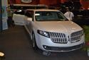 The streched model of the new Lincoln MKT is on display.
